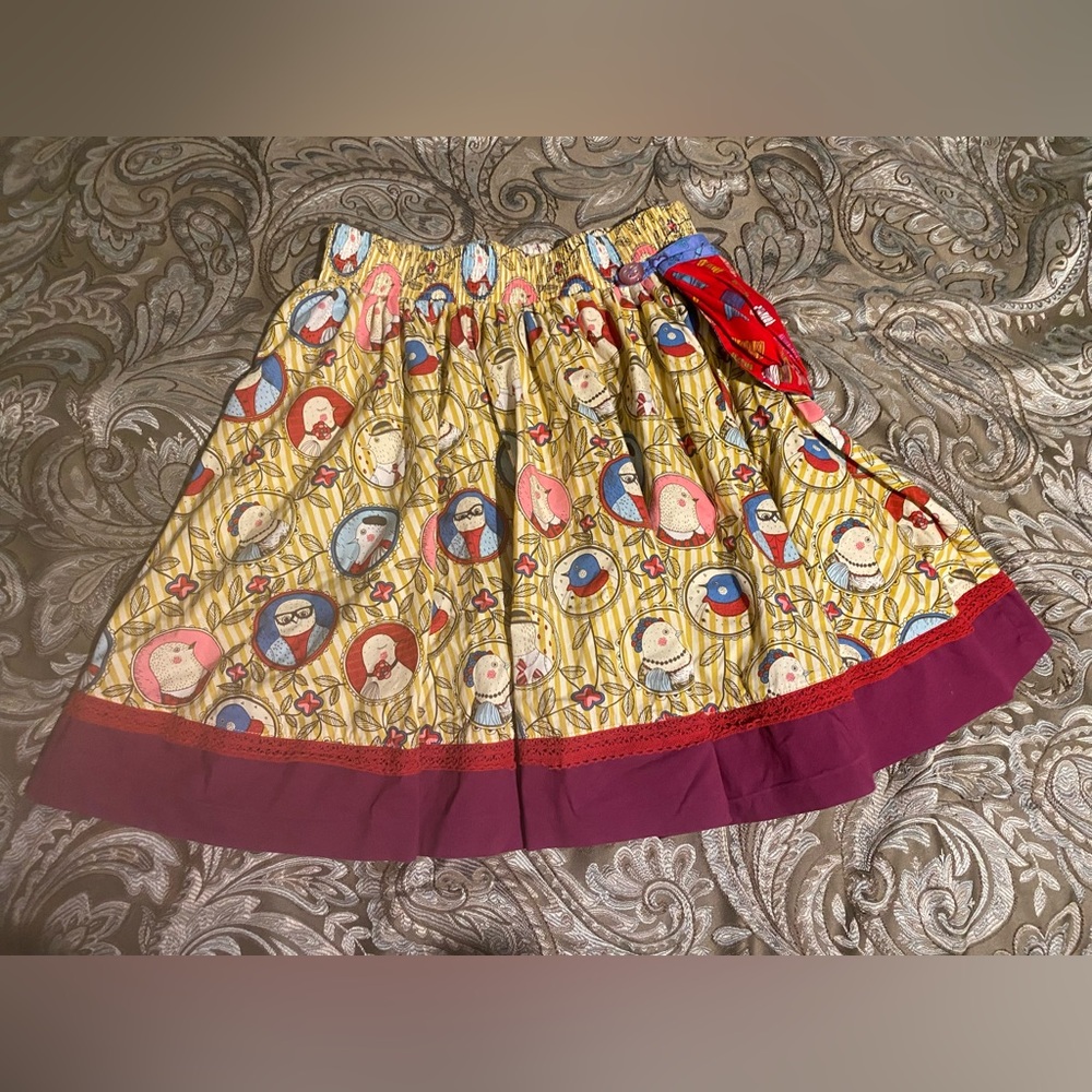 MATILDA JANE Self Portrait Circle Skirt Birds Paint By Numbers